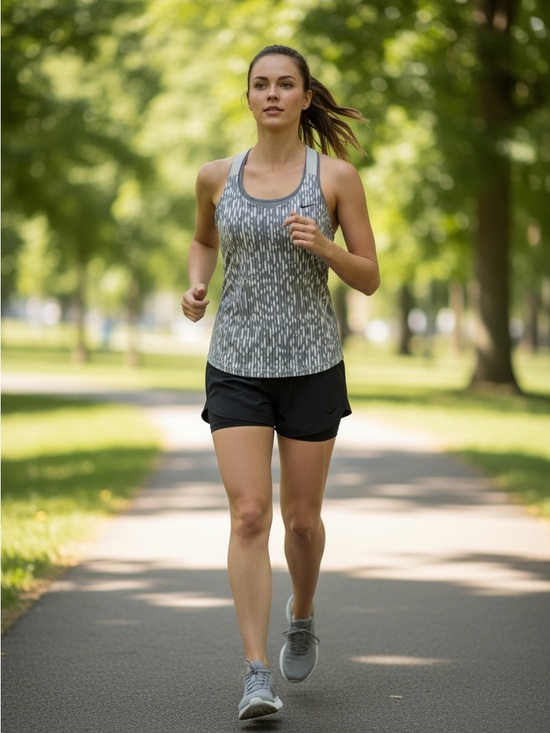Nike Tops - Nike Gray and White Patterned Dri-Fit Tank Top